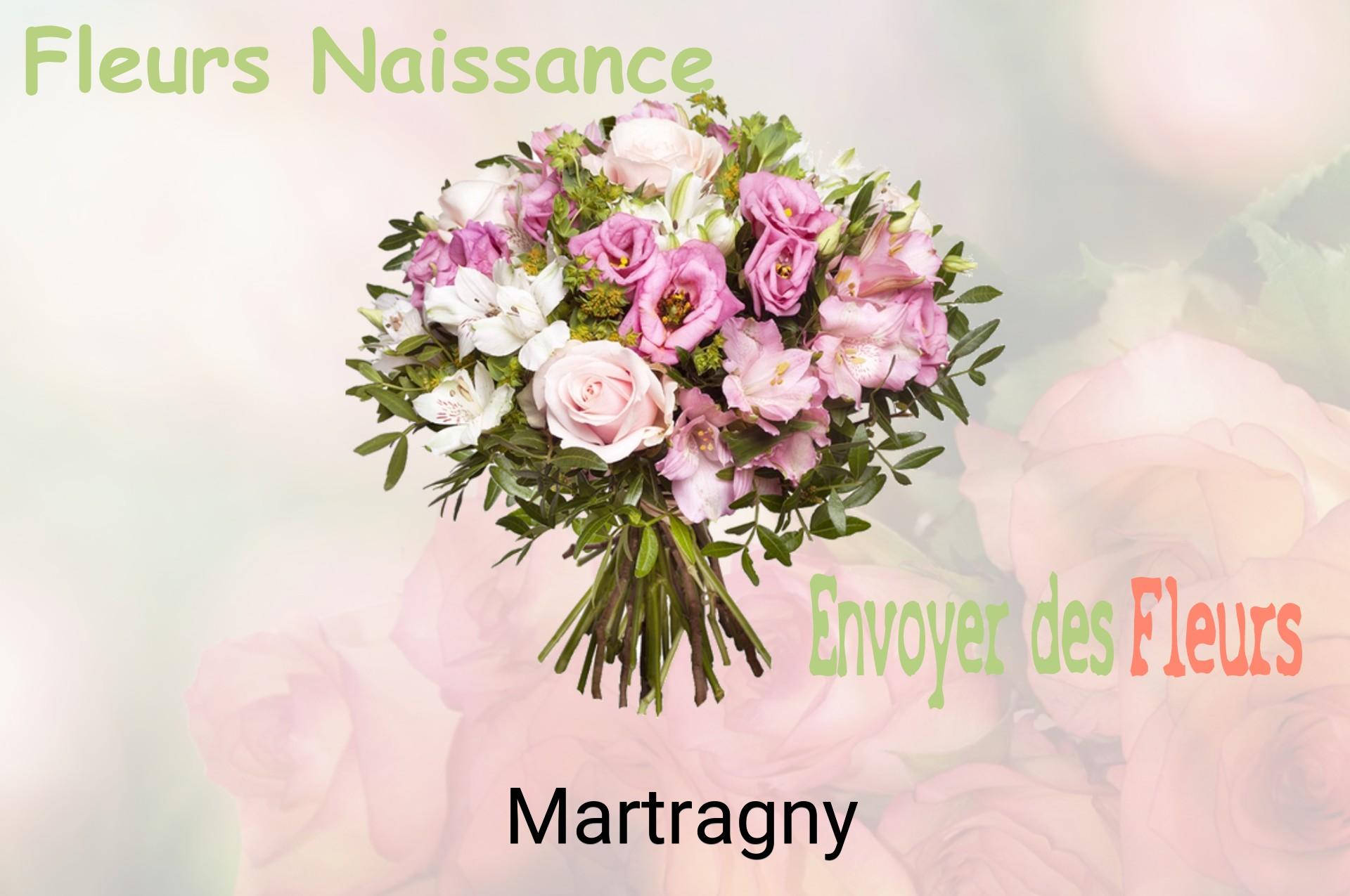 Bouquet de fleurs de naissance livré à Martragny